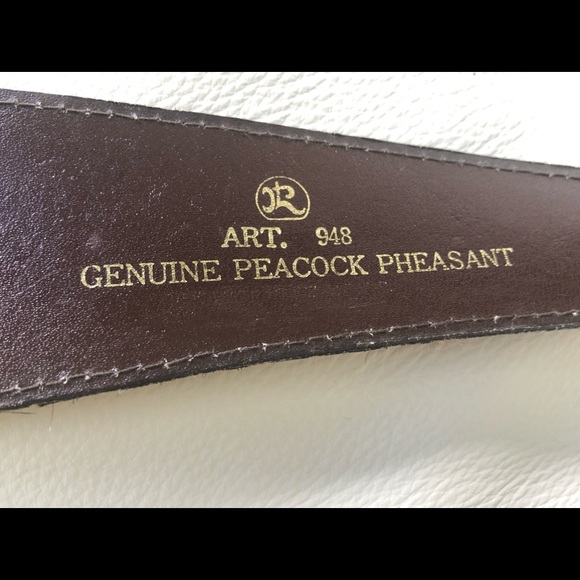 Peacock Feather Belt - Picture 4 of 6